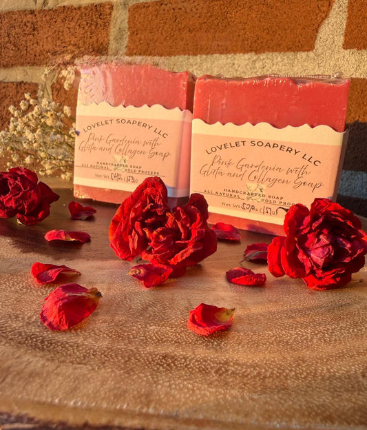 Pink Gardenia with Gluta and Collagen Soap